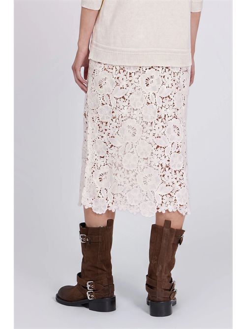 Gonna midi in pizzo ERMANNO FIRENZE | D49EO028E58MF33300003